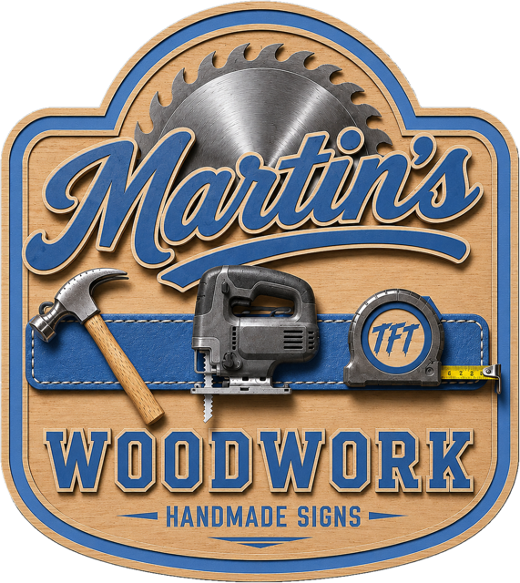 Martin's Woodwork shield logo